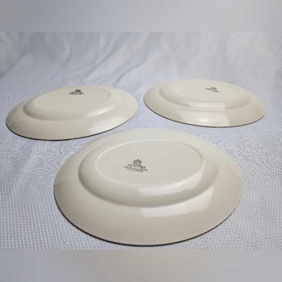 John Maddock & Sons set of 3 Platters Gold/Cream Ivory Ware England - Picture 4 of 13